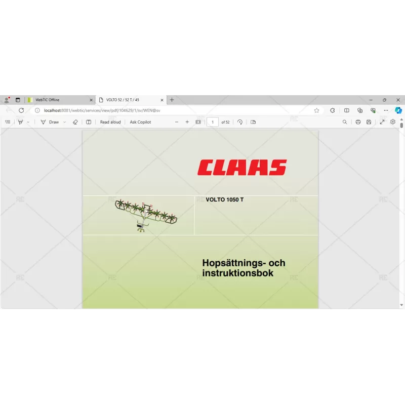 CLAAS WEBTIC OFFLINE SWEDISH 4.4.94 [2023.08]