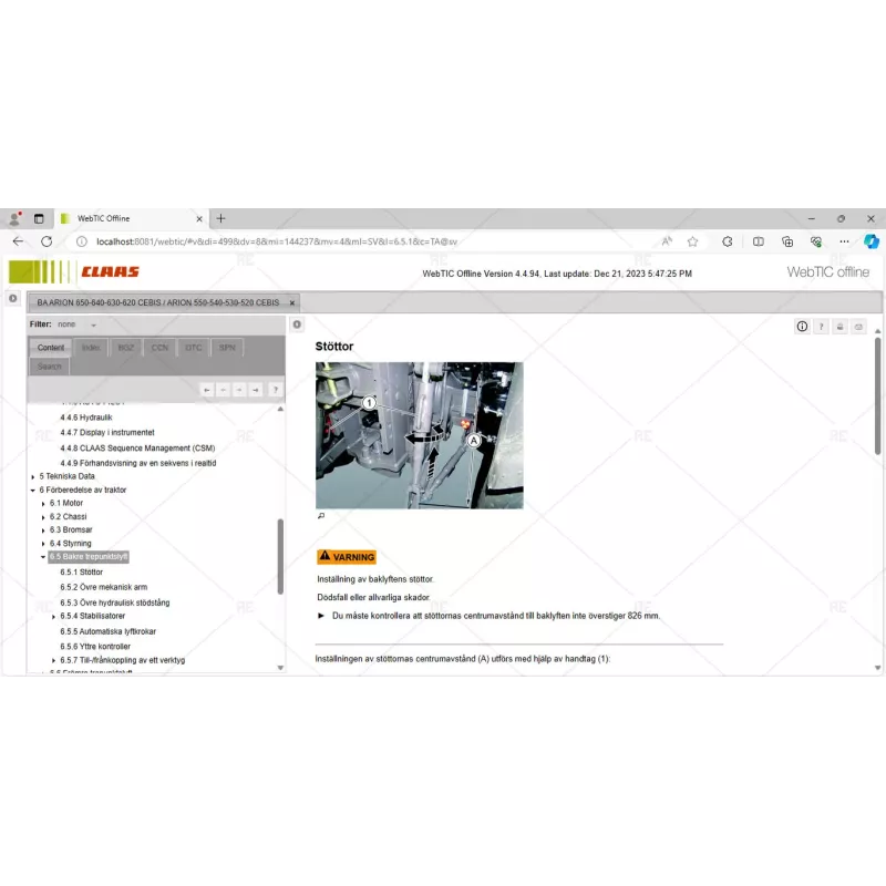 CLAAS WEBTIC OFFLINE SWEDISH 4.4.94 [2023.08]