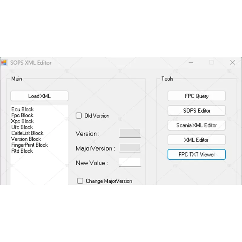 SCANIA SOPS XML EDITOR