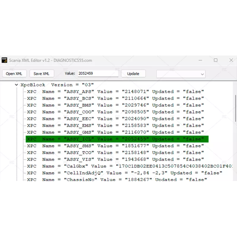SCANIA SOPS XML EDITOR
