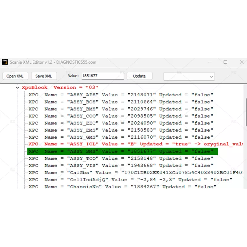 SCANIA SOPS XML EDITOR