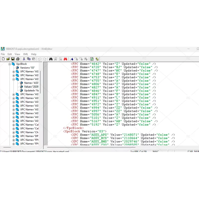 SCANIA SOPS XML EDITOR