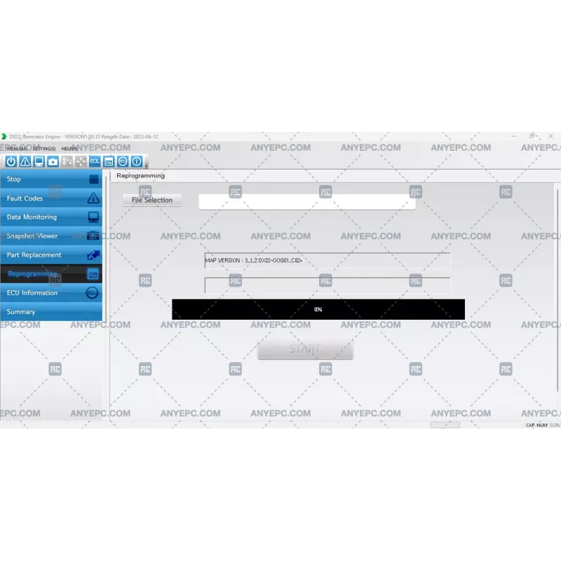 DOOSAN DIAGNOSTIC TOOL DX22 GENERATOR ENGINE 00.13 [2023.06]