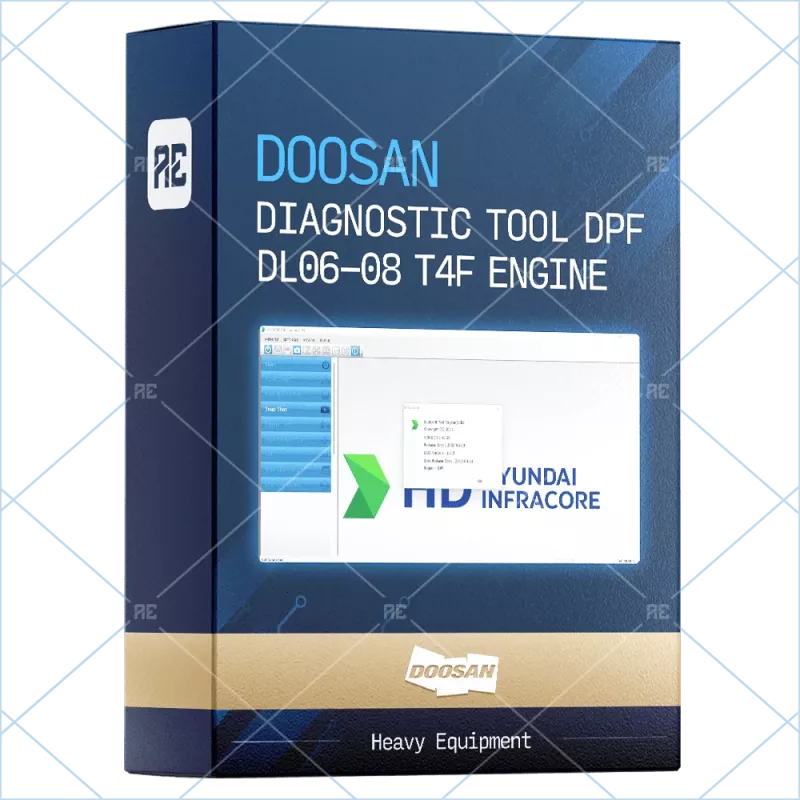 DOOSAN DIAGNOSTIC TOOL DPF DL06-08 T4F ENGINE 01.20 [2023.06]