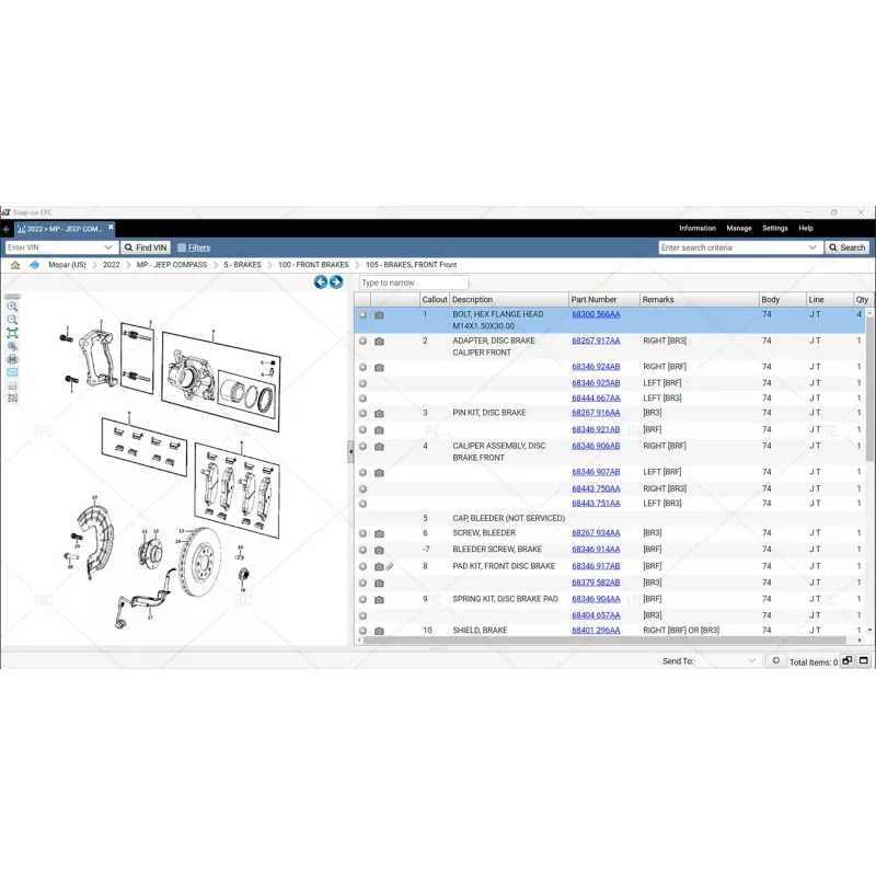 CHRYSLER FCA SNAP-ON EPC 4.2.1.0 [2023.06]