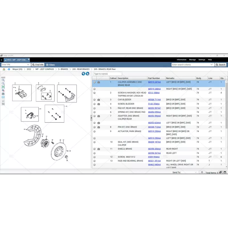 CHRYSLER FCA SNAP-ON EPC 4.2.1.0 [2023.06]