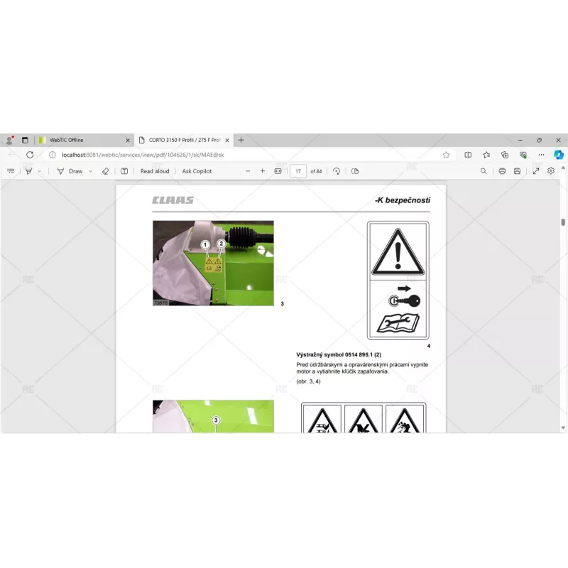 CLAAS WEBTIC OFFLINE SLOVAK 4.4.94 [2023.06]
