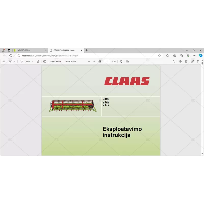 CLAAS WEBTIC OFFLINE LITHUANIAN 4.4.94 [2023.05]