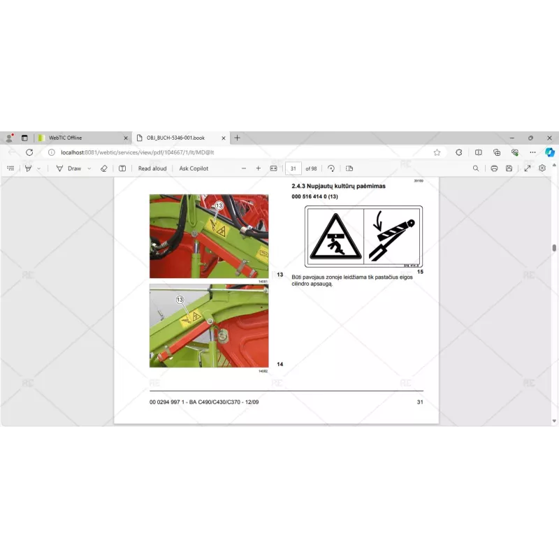 CLAAS WEBTIC OFFLINE LITHUANIAN 4.4.94 [2023.05]