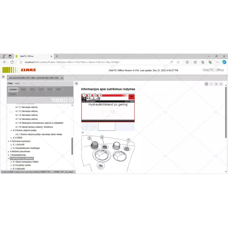 CLAAS WEBTIC OFFLINE LITHUANIAN 4.4.94 [2023.05]