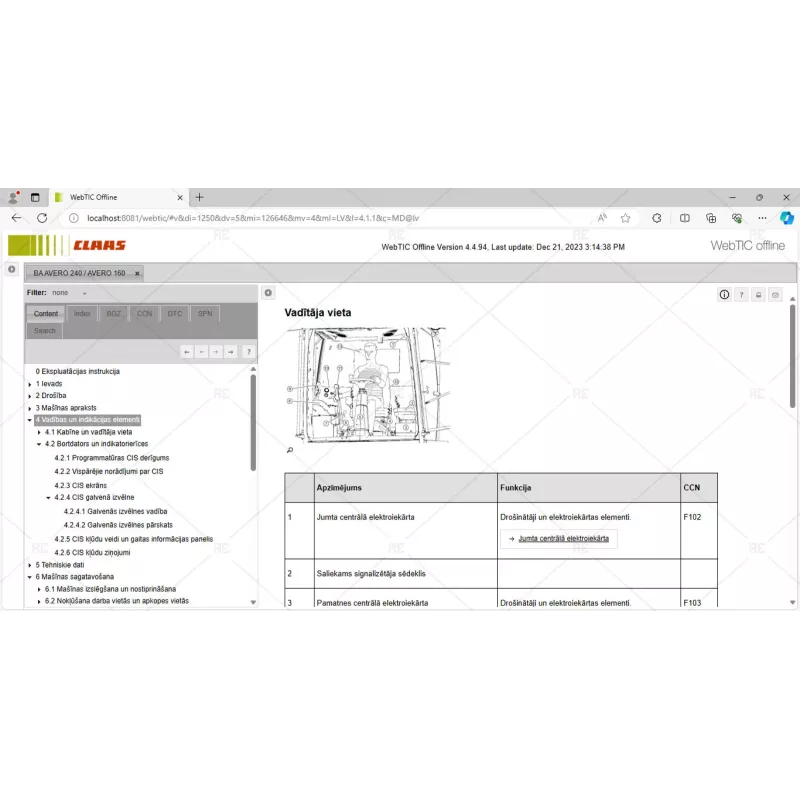 CLAAS WEBTIC OFFLINE LATVIAN 4.4.94 [2023.05]