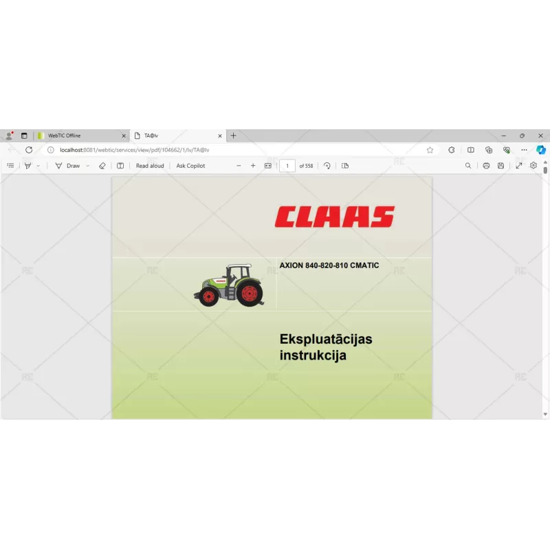 CLAAS WEBTIC OFFLINE LATVIAN 4.4.94 [2023.05]