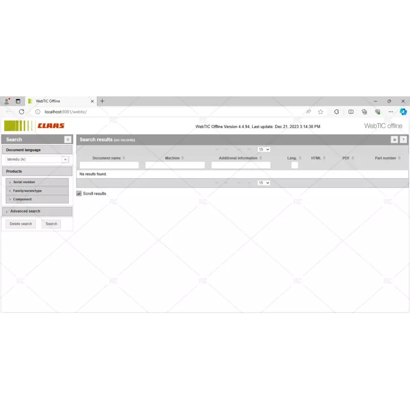CLAAS WEBTIC OFFLINE LATVIAN 4.4.94 [2023.05]