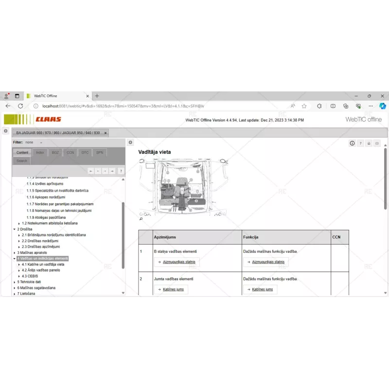 CLAAS WEBTIC OFFLINE LATVIAN 4.4.94 [2023.05]