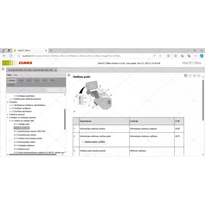 CLAAS WEBTIC OFFLINE LATVIAN 4.4.94 [2023.05]