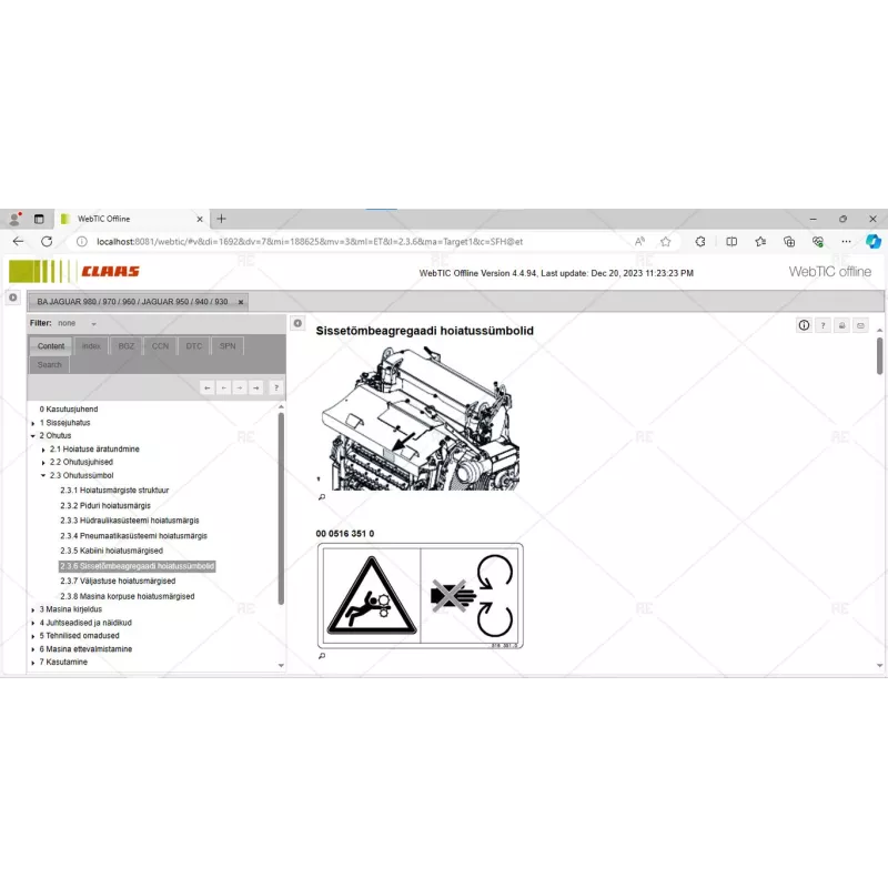 CLAAS WEBTIC OFFLINE ESTONIAN 4.4.94 [2023.05]