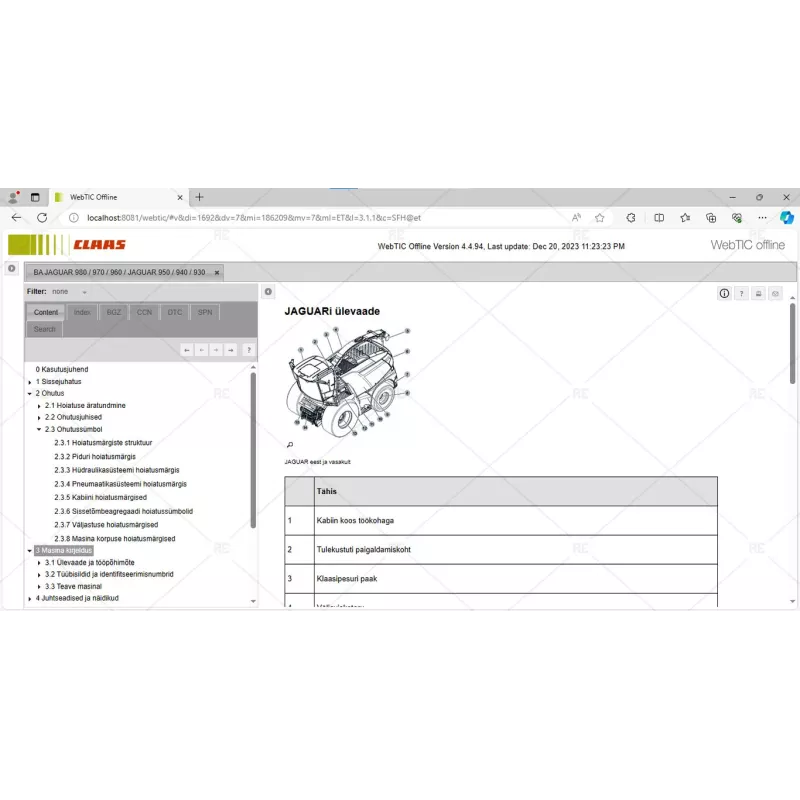 CLAAS WEBTIC OFFLINE ESTONIAN 4.4.94 [2023.05]