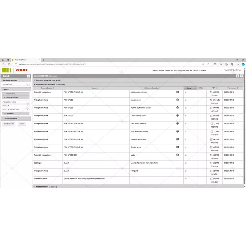 CLAAS WEBTIC OFFLINE GREEK 4.4.94 [2023.05]