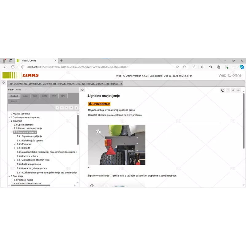 CLAAS WEBTIC OFFLINE CROATIAN 4.4.94 [2023.05]
