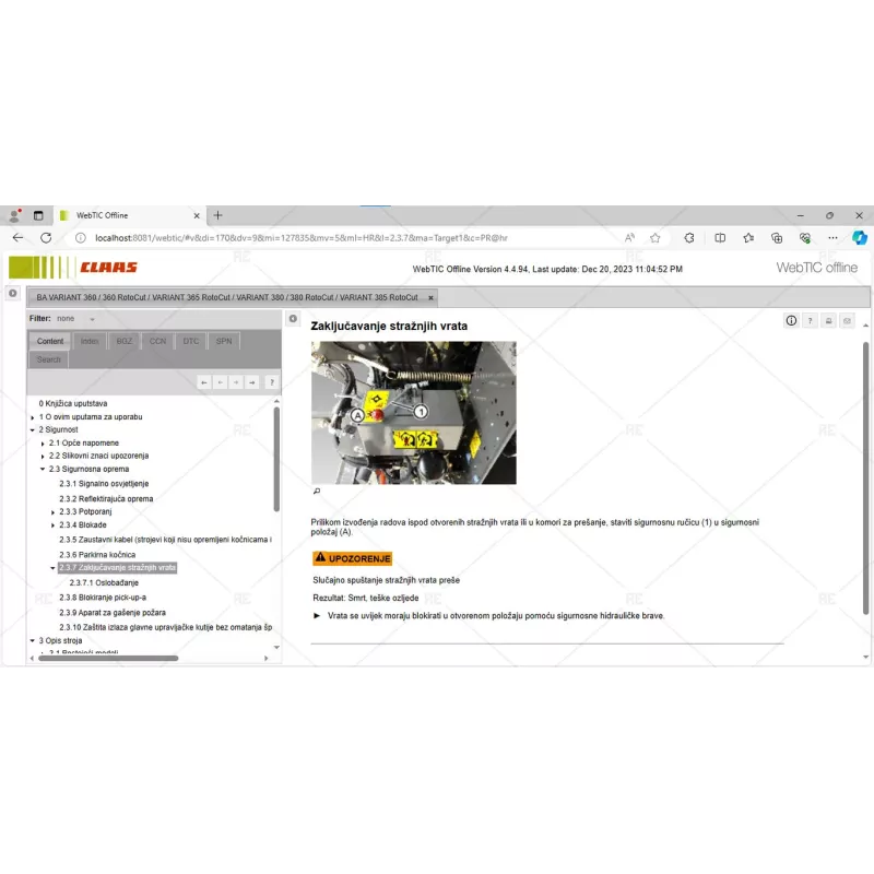 CLAAS WEBTIC OFFLINE CROATIAN 4.4.94 [2023.05]