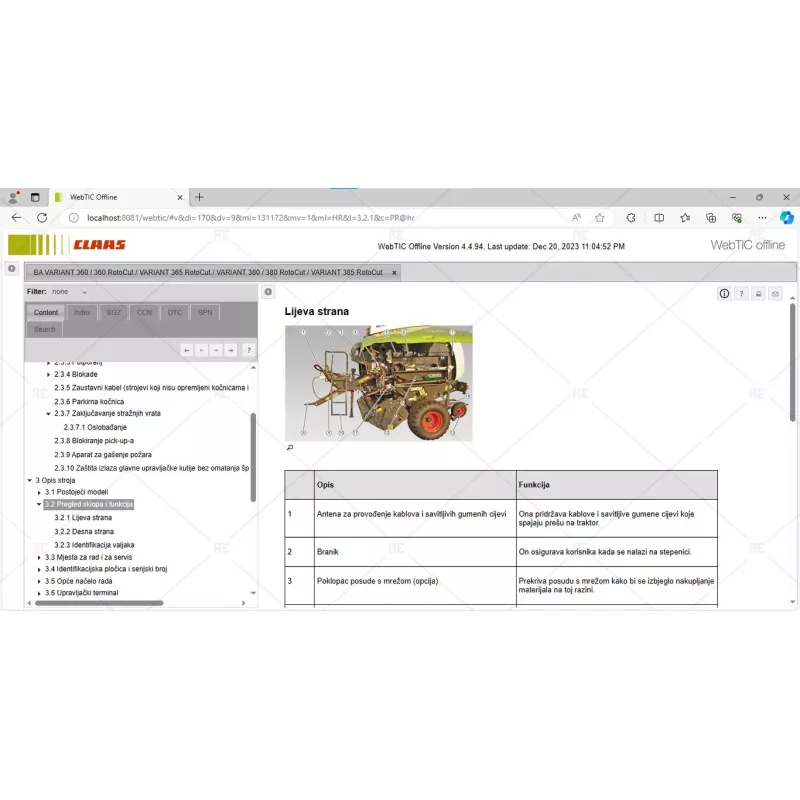 CLAAS WEBTIC OFFLINE CROATIAN 4.4.94 [2023.05]