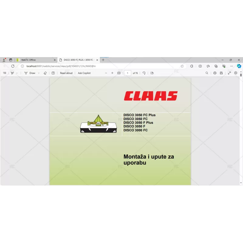 CLAAS WEBTIC OFFLINE CROATIAN 4.4.94 [2023.05]