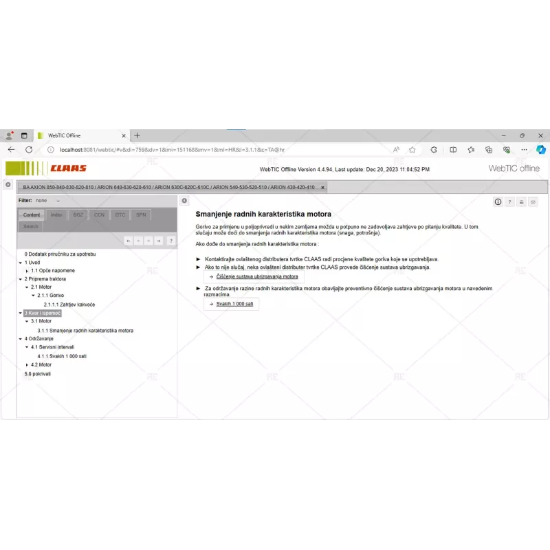 CLAAS WEBTIC OFFLINE CROATIAN 4.4.94 [2023.05]