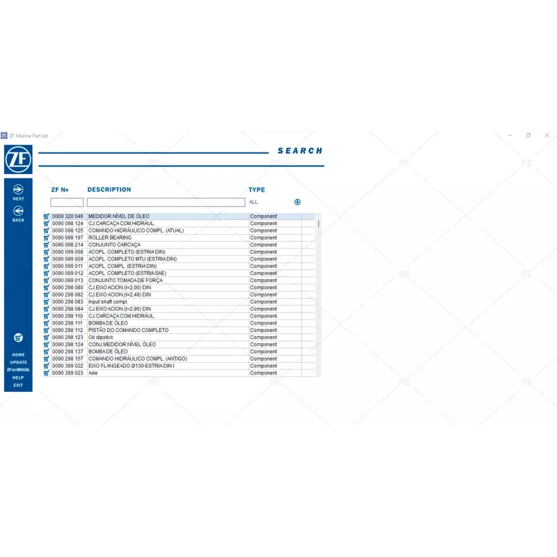 ZF MARINE PARTS CATALOG 2023.05