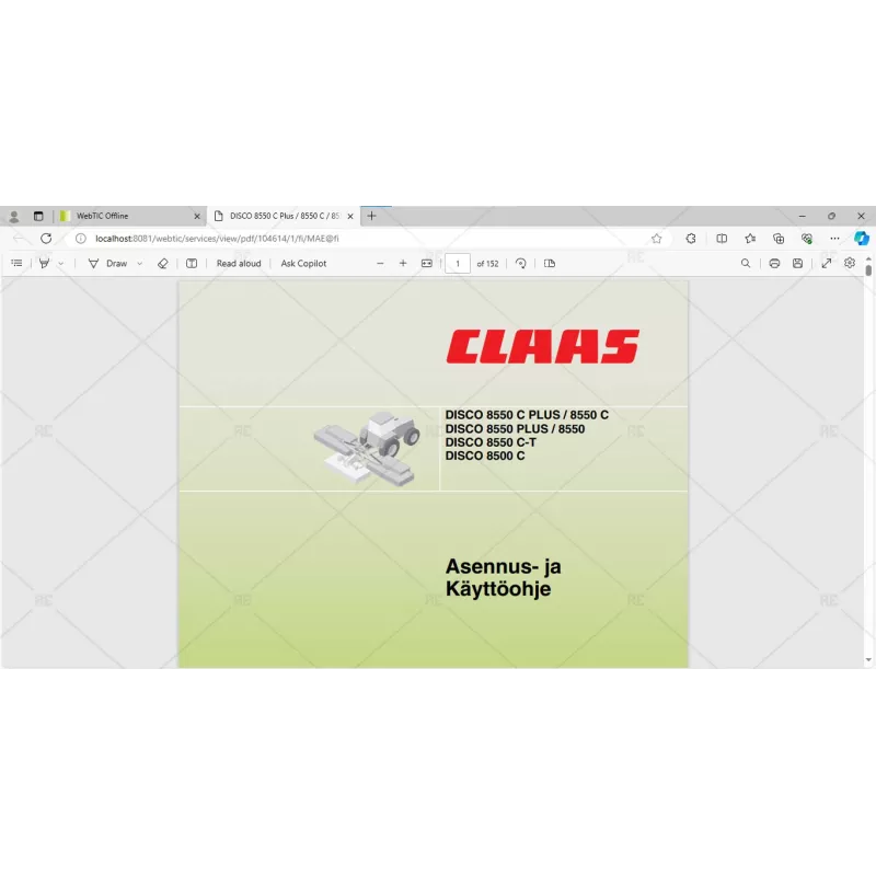 CLAAS WEBTIC OFFLINE FINNISH 4.4.94 [2023.05]