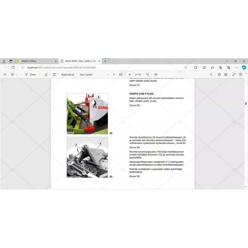CLAAS WEBTIC OFFLINE FINNISH 4.4.94 [2023.05]
