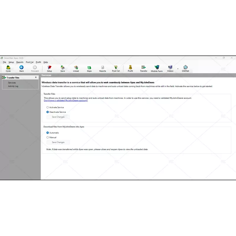 JOHN DEERE GREEN START APEX 3.8.9.3891