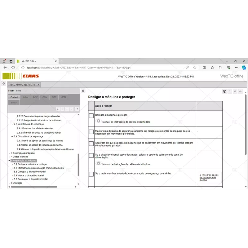 CLAAS WEBTIC OFFLINE PORTUGUESE 4.4.94 [2023.04]