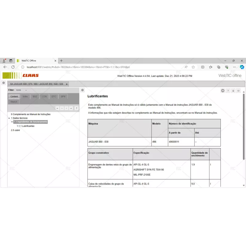 CLAAS WEBTIC OFFLINE PORTUGUESE 4.4.94 [2023.04]