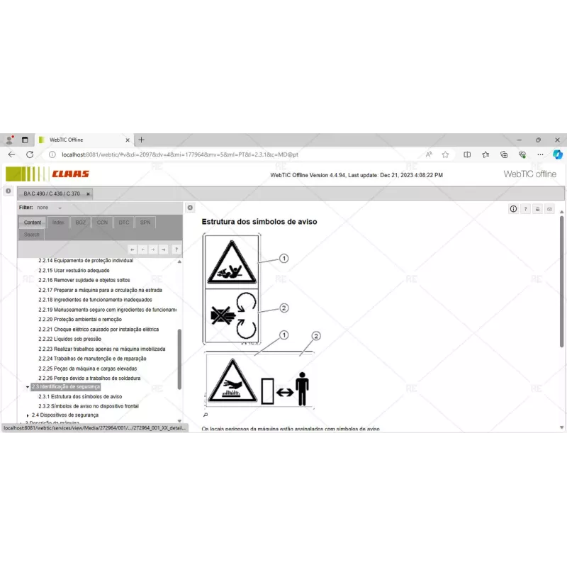 CLAAS WEBTIC OFFLINE PORTUGUESE 4.4.94 [2023.04]