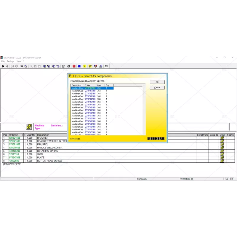LIEBHERR LIDOS CRANES LWE 2023.03