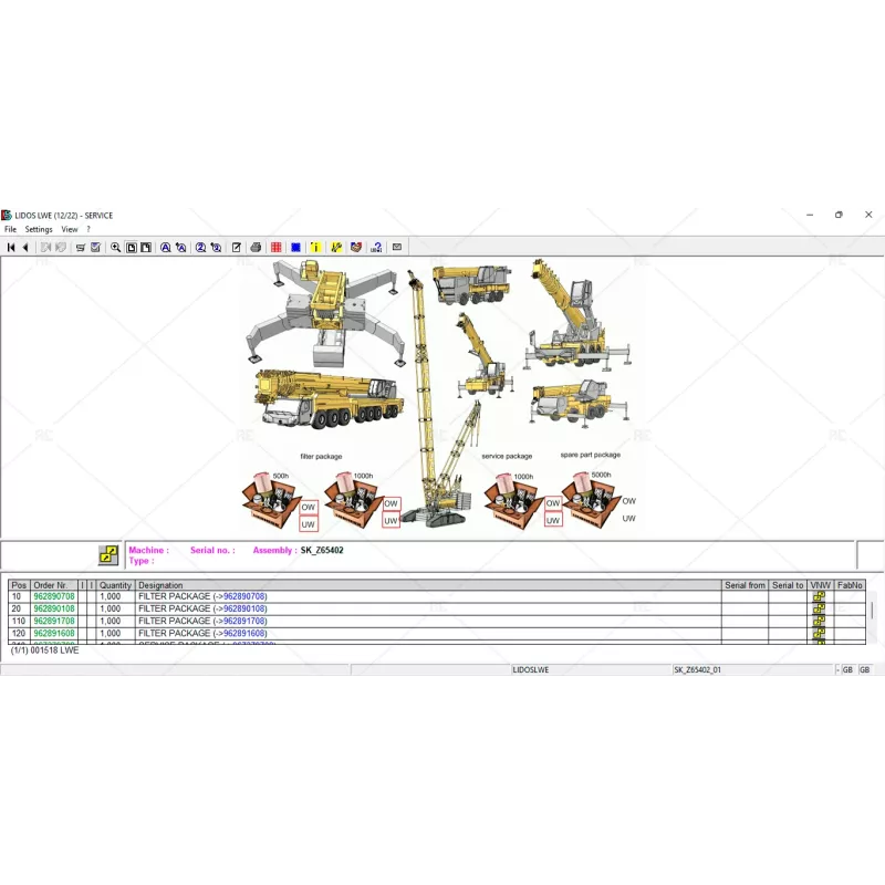 LIEBHERR LIDOS CRANES LWE 2023.03