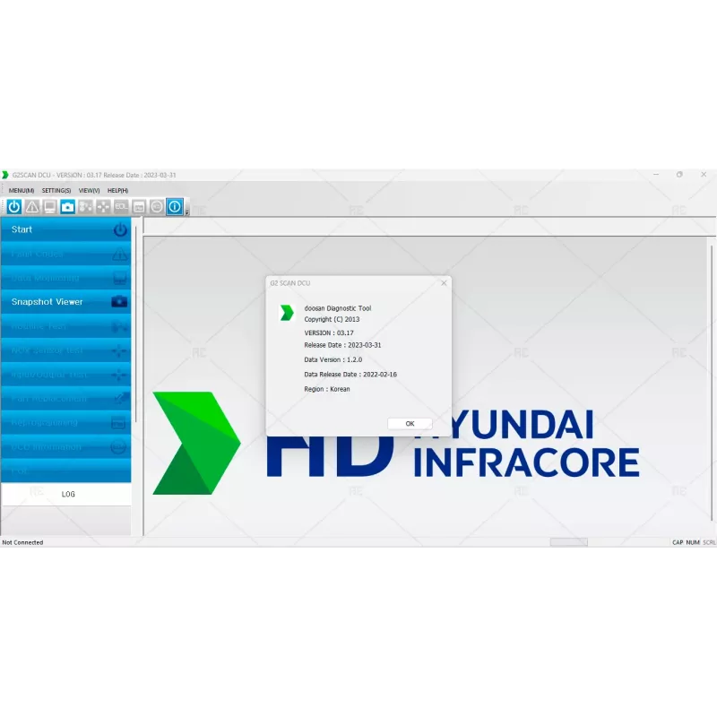 DOOSAN DIAGNOSTIC TOOL G2 SCAN DCU 3.17 [2023.03]