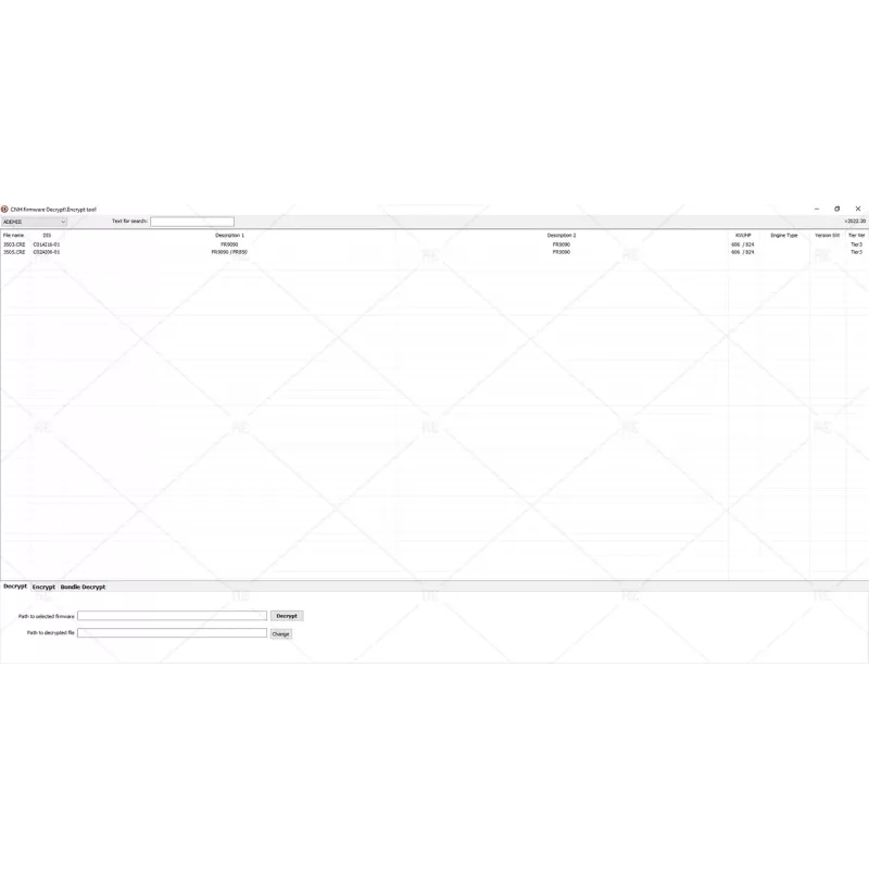 CNH FIRMWARE DECRYPT - ENCRYPT TOOL 2022.12