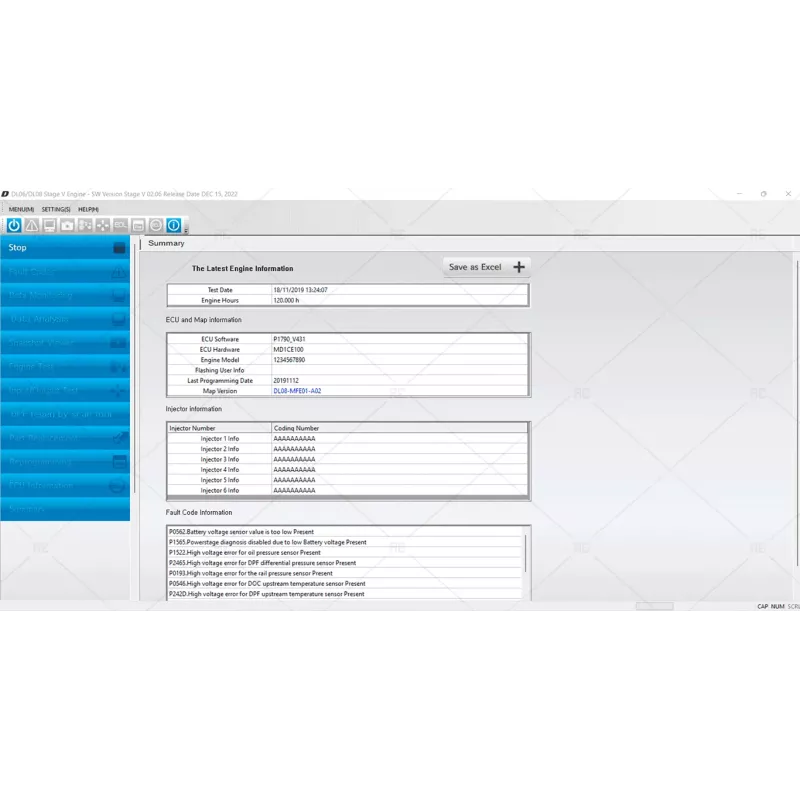 DOOSAN DIAGNOSTIC TOOL STAGE V TOTAL DL06-08 2.06 [2022.12]