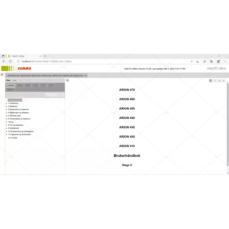 CLAAS WEBTIC OFFLINE NORWEGIAN 4.4.94 [2022.12]