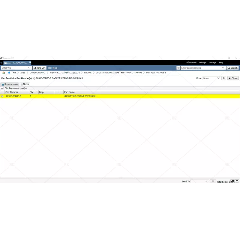 KIA SNAP-ON EPC GLOBAL 2022.11