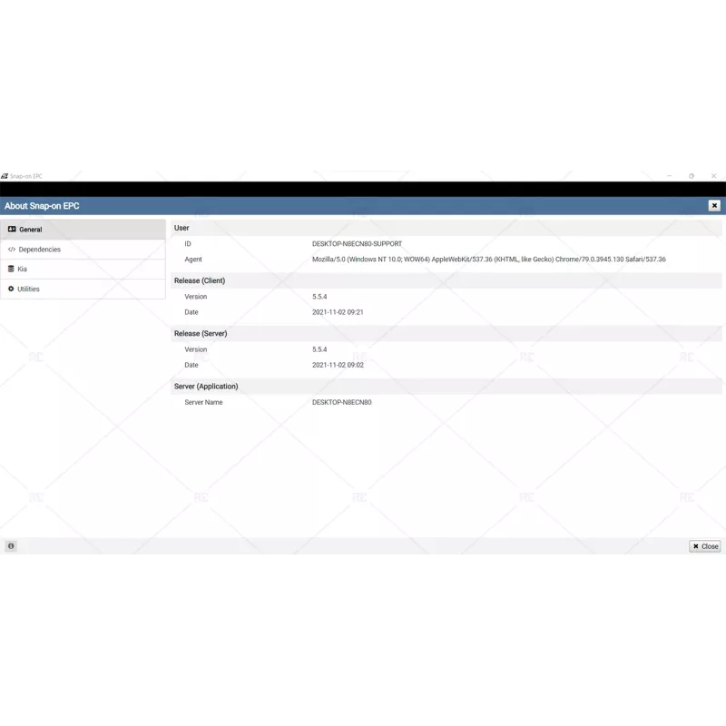 KIA SNAP-ON EPC GLOBAL 2022.11