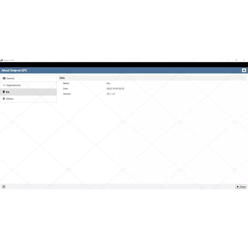 KIA SNAP-ON EPC GLOBAL 2022.11