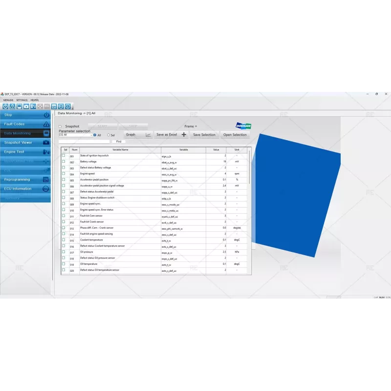 DOOSAN DIAGNOSTIC TOOL T3 EDC7 0.12 [2022.11]