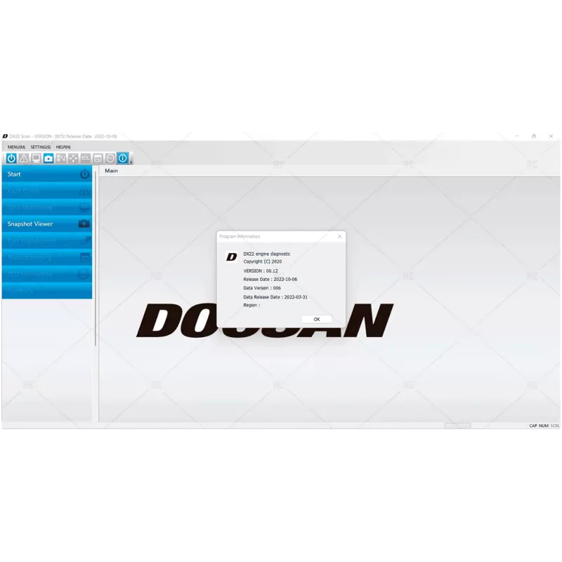 DOOSAN DIAGNOSTIC TOOL DX22 SCAN 0.12 [2022.10]