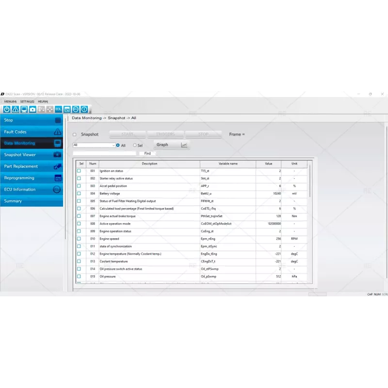 DOOSAN DIAGNOSTIC TOOL DX22 SCAN 0.12 [2022.10]