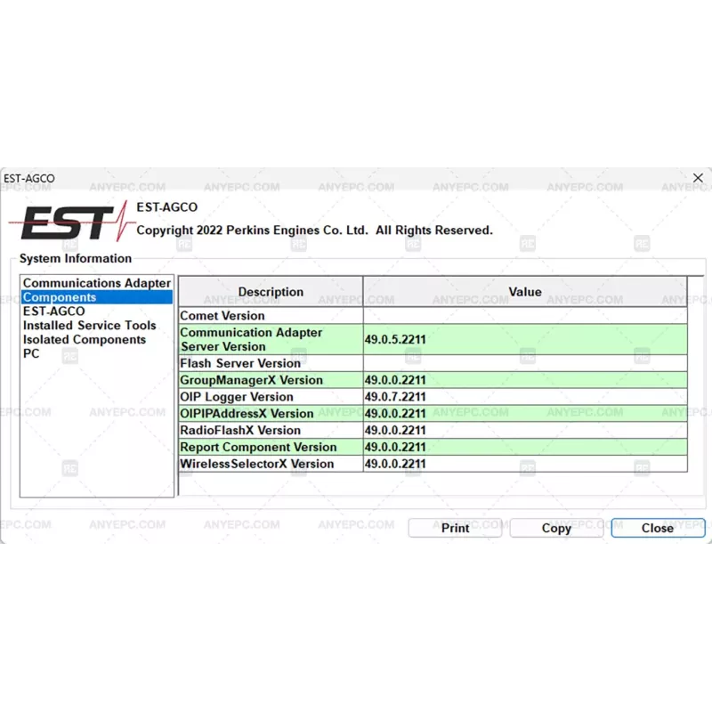 PERKINS EST-AGCO 2022B