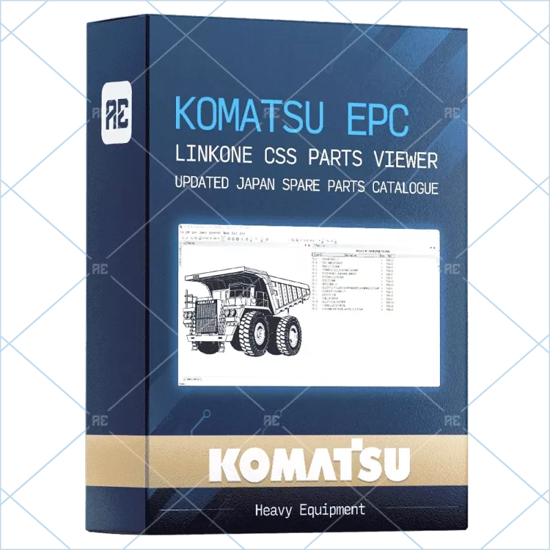 KOMATSU EPC LINKONE CSS PARTS VIEWER 5.11 UPDATED JAPAN SPARE PARTS CATALOGUE 5.11 [2022.05]