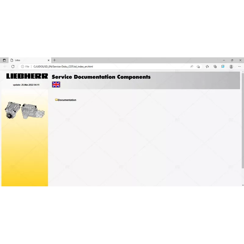 LIEBHERR LIDOS SERVICE DOCUMENTATION COT ENGLISH OFFLINE 2022.03