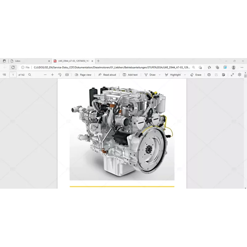 LIEBHERR LIDOS SERVICE DOCUMENTATION COT ENGLISH OFFLINE 2022.03